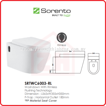 SORENTO Wall Hung Water Closet SRTWC6003-RL