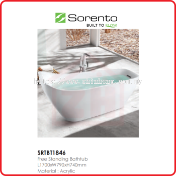 SORENTO Free Standing Bathtub SRTBT1846