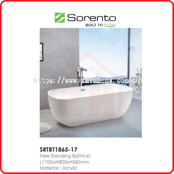 SORENTO Free Standing Bathtub SRTBT1865-17