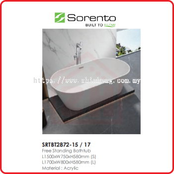 SORENTO Free Standing Bathtub SRTBT1872-15 / 17