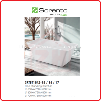 SORENTO Free Standing Bathtub SRTBT1842-15 / 16 / 17