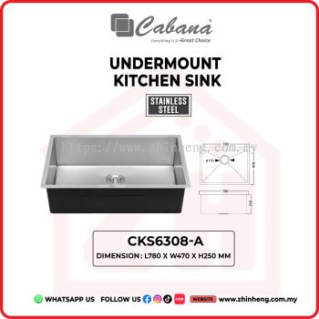 CABANA UNDERMOUNT KITCHEN SINK CKS6308-A