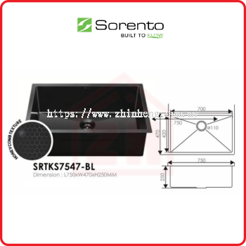 SORENTO Kitchen Sink SRTKS7547-BL