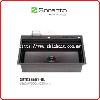 SORENTO Multifunctional Kitchen Sink SRTKS8651-BL