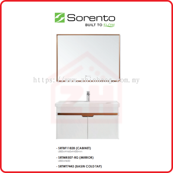 SORENTO BATHROOM FURNITURE SRTBF11828 + SRTMR507-RG