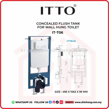 ITTO CONCEALED FLUSH TANK FOR WALL HUNG TOILET IT-T06