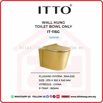 ITTO WALL HUNG TOILET BOWL ONLY  IT-115G