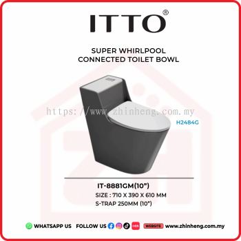 ITTO SUPER WHIRLPOOL CONNECTED TOILET BOWL IT-8881GM(10")