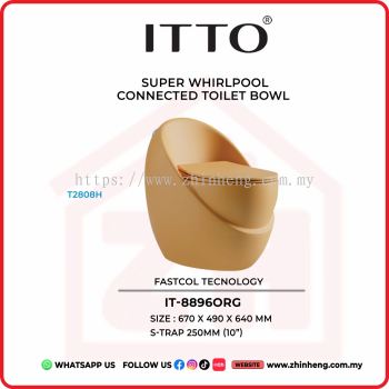 ITTO SUPER WHIRLPOOL CONNECTED TOILET BOWL  IT-8896ORG