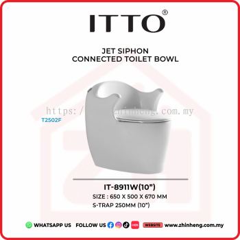 ITTO JET SIPHON CONNECTED TOILET BOWL IT-8911W(10")