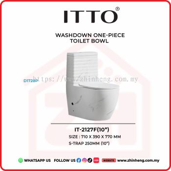 ITTO WASHDOWN ONE PIECE TOILET BOWL IT-2127F(10")