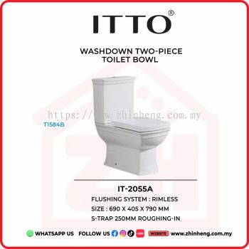 ITTO WASHDOWN TWO-PIECE CLOSET IT-2055A