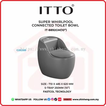 ITTO SUPER WHIRLPOOL CONNECTED TOILET BOWL IT-8892GM(10") FASTCOL TECNOLOGY