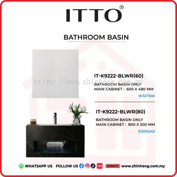 ITTO BATHRROM BASIN ONLY IT-K9222-BLWR(60) + IT-K9222-BLWR(80)