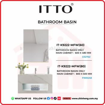 ITTO BATHROOM BASIN ONLY  IT-K9222-MFW(60) + IT-K9222-MFW(80)
