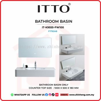 ITTO BATHROOM BASIN ONLY IT-K9555-FW100