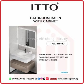        ITTO BATHROOM BASIN WITH CABINET IT-WJ816-80