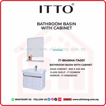        ITTO BATHROOM BASIN WITH CABINET IT-8649MA-TA001