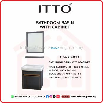 ITTO BATHROOM BASIN WITH CABINET IT-4336-GR-FS