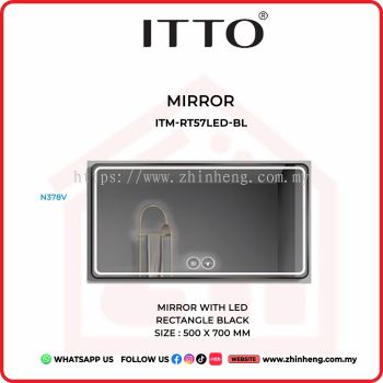        ITTO MIRROR WITH LED ITM-RT57LED-BL