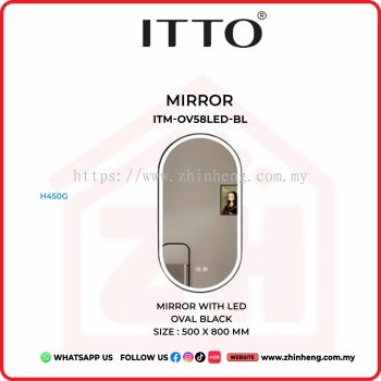        ITTO MIRROR WITH LED ITM-OV58LED-BL
