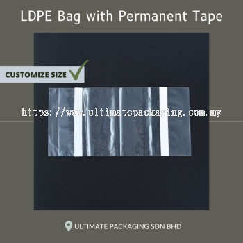 LDPE Bag with Permanent Tape