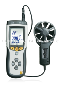 Anemometer for hood face velocity & air flow measurement
