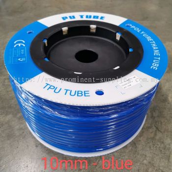 10mm PU Tubing - Blue Color | 100 meters per roll | OD 10mm x ID 6.5mm | Drum Type Packing