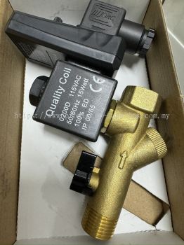 MIC-B | JORC Timer Auto Drain | 2 In 1 Brass Body With Strainer Type | Inlet And Outlet 1/2"