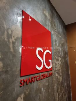 Acrylic reception indoor signage