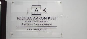 Indoor Office Acrylic Lawyer Firm Signage