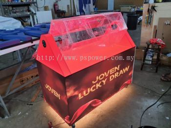Custom Made Big Lucky Draw box with light