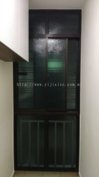Glass Door With Grille  After