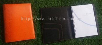 Executive Note Book - PU 4-Orange