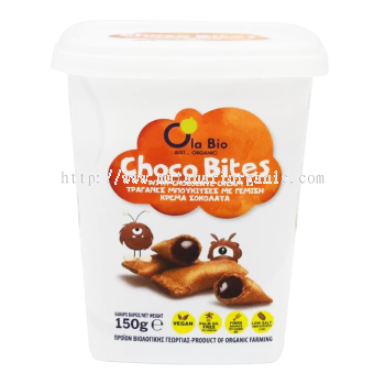 Organic Choco Bites With Chocolate Cream - Ola Bio 