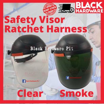 Safety Visor with Ratchet Harness