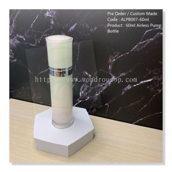 60ml Pearl White Airless Pump Bottle (Lotion Pump) - ALPB007