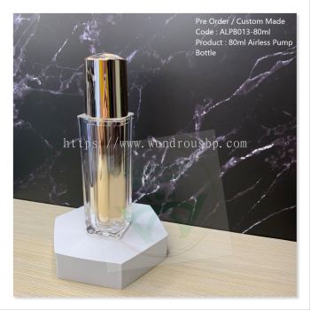 80ml Unique Acrylic Airless Pump Bottle (Lotion Pump) - ALPB013
