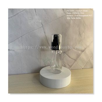 75ml Transparent PET Mist Pump Bottle - PSPB010