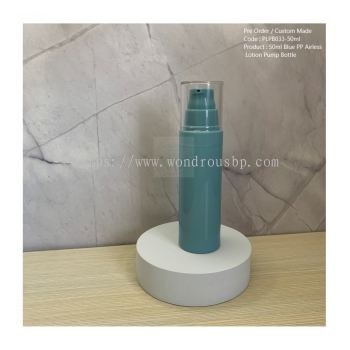 50ml Blue PP Airless Lotion Pump Bottle - PLPB033