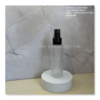100ml Frosted PET Mist Pump Bottle - PSPB013