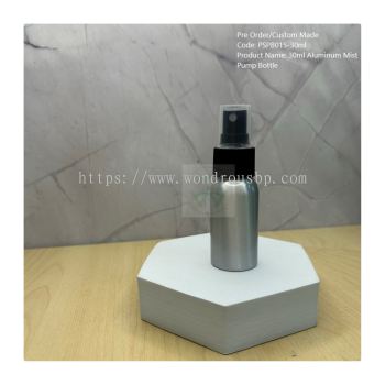 30ml Aluminum Black Mist Pump Bottle - PSPB015