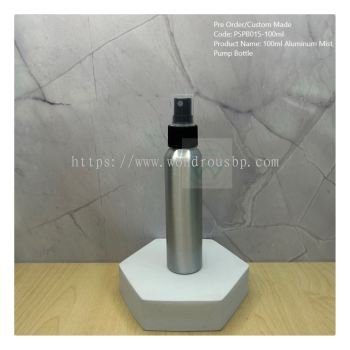 100ml Aluminum Black Mist Pump Bottle - PSPB015