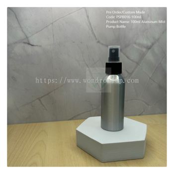 100ml Aluminum Black Mist Pump Bottle - PSPB016