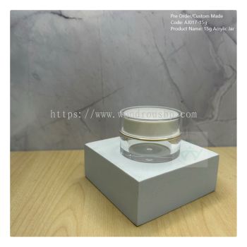 15g Acrylic Jar (Transparent) - AJ017