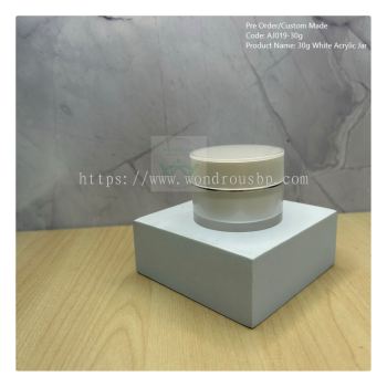 30g Acrylic Jar (White) - AJ019