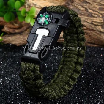 5 in 1 Outdoor Survival Paracord Bracelet