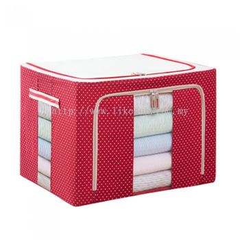 66L Oxford Cloth Dual Opening Foldable Storage Box