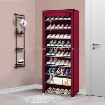 9 Tier Non-woven Cloth Shoe Rack