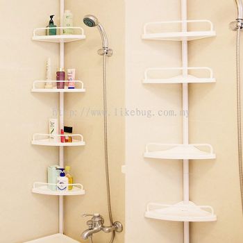 Multipurpose 4 Tier Corner Stand Organising Shelf Storage Rack